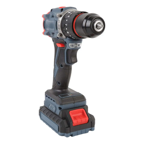 Knockout Cordless Drill And Electric Screwdriver Set With Brushless Motor showing ergonomic handle and adjustable torque settings.