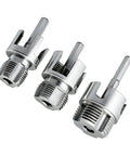 Heavy Duty Carbon Steel Pipe Threader Kit For Electric Drill Includes 1, 4 And 6 Inch Dies for quick internal and external threading.