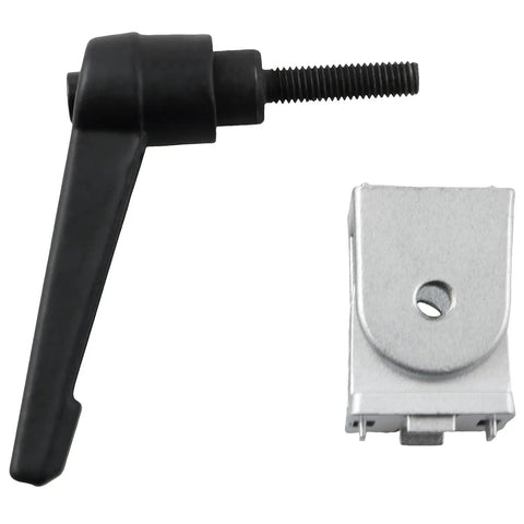 Two Pack Beefy Alloy Swivel Hinge With Handle For Aluminum Extrusion Connectors 0 To 180 Degree Pivot Joint M6 Hole Zinc Alloy Silver