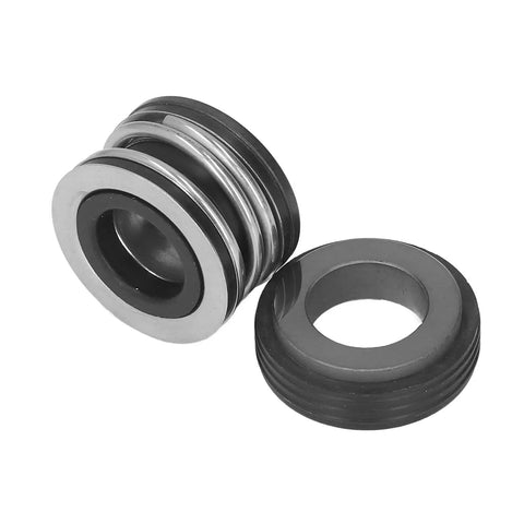 Silicon Carbide Mechanical Replacement Kit For Circulating Pumps Built Tough With Tungsten Core, High Hardness Seals And Silicon Carbide Faces, Compact Energy Saving Design, Fits PS 1907 Pool Pumps, black pump seal parts