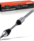Top Shelf Front Right Passenger Side CV Axle Shaft Assembly For Ford Escape 2013 2014 2015 2016 2017 2018 Fwd direct drop in view with box.