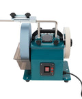 Built Tough 240W Electric Knife Sharpener And Versatile Bench Grinder with matching grinding wheels, compact design.