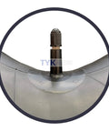 Close-up of TR13 short rubber valve stems on Two Pack 5.30-12 Inner Tubes For Boat Trailer Tires With TR13 Short Rubber Valve Stems Heavy Duty Butyl Tubes 4X Thicker Than The Competition Perfect Marine Trailer Tire Replacement