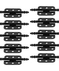 Vintage Iron Jewelry Box Hinges Set 10 Pieces With Heavy Duty Support And Easy Installation For Small Wood Boxes