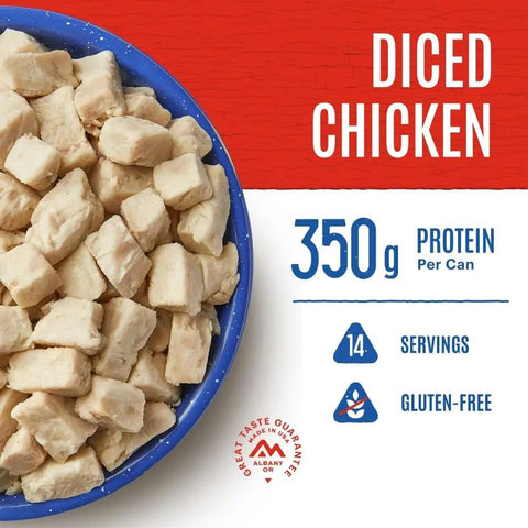 Freeze Dried Diced Chicken For Survival Meals In A 10 Can Gluten Free 14 Servings Just Add Water And Ready In Under 10 Minutes
