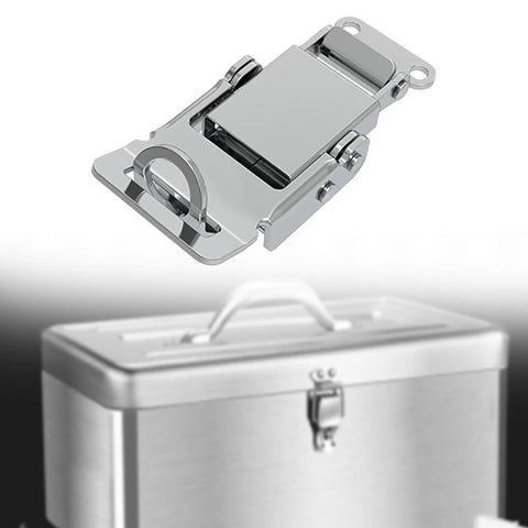 Stainless Steel Buckle Lock Latch For Tool Boxes And Cabinets, Heavy Duty Toggle Hasp Safe Box Latch, Built Tough As Nails