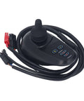 Electric Wheelchair Controller With Smooth Speed Change And Easy Install Works With Most Wheelchairs Stable Electromagnetic Brake System For Safe Parking And Anti Skid Stops Quick Replacement For Disabled Comfort On The Go, side view