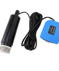 Solid Workhorse 18V Battery Powered Portable Utility Water Transfer Pump with power control switch and long cable.