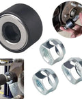 Heavy Duty Wheel Stud Installer Kit For Cars And Trucks With 3 Hub Nuts To Replace Broken Tire Bolts M12x1 25 M12x1 5 M14x1 5 Fast Fix For Most Vehicles, black iron tool with hub nuts