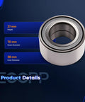 Front Wheel Hub And Bearing Assembly 510055 Direct Fit OE Quality for Hyundai and Kia, dimensions shown