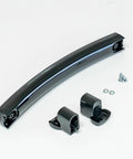Upgrade Your Kitchen Game With This Sleek Black Microwave Door Handle Kit Model Wb15X10275cm Featuring Two Chic End Caps Plus Mounting Screws And Lock Washers For A Total Easy Fix Experience Today. black microwave door handle kit with end caps, screws, and lock washers