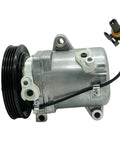 Mercedes Benz Smart Fortwo 451 1.0L Air Conditioning Compressor Pump With SS96 Pulley PV4 Direct Fit Replacement For 1322300011 A1322300011 Lightweight Aluminum Housing Built Tough For Long Life, silver compressor with black pulley