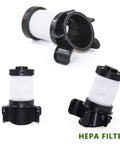 HEPA filters from All In One Replacement Kit For Ion Flex DuoClean Vacuum Cleaners With Soft Brush Roll, 2 HEPA Filters, 6 Foam Filters And Cleaning Tool For IF100 IF150 IF160 IF170 IF180 X30 X40 F60 F80 IF200 IF201 IF202 IF205 IF251 IF252 IF281 IF282 IF285