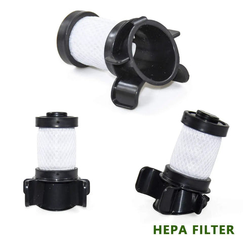 HEPA filters from All In One Replacement Kit For Ion Flex DuoClean Vacuum Cleaners With Soft Brush Roll, 2 HEPA Filters, 6 Foam Filters And Cleaning Tool For IF100 IF150 IF160 IF170 IF180 X30 X40 F60 F80 IF200 IF201 IF202 IF205 IF251 IF252 IF281 IF282 IF285