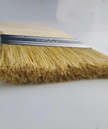 Close-up of U Shaped Limewash Paint Brush With Double Head For Mineral Paints 200mm Natural Pig Bristle Stainless Steel Ferrule