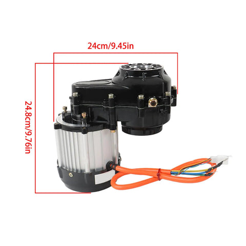 48V 1000W Brushless Differential Electric Motor 4800RPM Sick Power Upgrade For ATV Go Kart Electric Bike Scooter Tricycle with wiring.