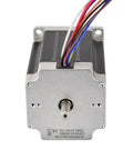 Front view of Beefy Torque Dual Shaft Nema 23 Stepper Motor 2.83Nm 400Oz In 4A 8 Wire 6.35mm Shaft, 1.8 Degree, 200 Steps Per Rev