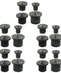 Pro Grade Dowel And Tenon Center Transfer Plugs Set With Black Centering Pins For Accurate Drill Holes In Woodworking, 20 Pieces