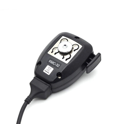 Back of DTMF Microphone for Kenwood Radios 8 Pin Remote Speaker Mic, showing connector and clip for TM NX Series