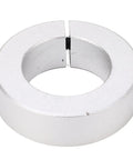 Thinking Process: aluminum split shaft collar clamp ring for motor shafts, close-up isolated on white