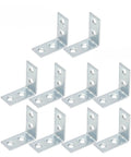 10 Pack Right Angle Corner Brackets For Furniture And Cabinets, Iron Joint Fasteners, Table And Chair Corner Connectors