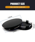 Image of 4 Pack Silver Car Wheel Center Hub Covers, 60 mm Outer Diameter And 50 mm Inner Diameter, Snap-In Rim Caps, dimensions labeled
