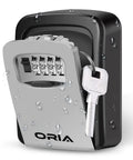 4 Digit Combination Key Lock Box Wall Mount With Resettable Code And 5 Key Capacity Heavy Duty Zinc Alloy And Steel Construction