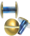 Two Piece Titanium Alloy Binding Screws For Heavy Duty Document Sorting And Hella Durable Scrapbook Fasteners No Drama Snap Lock Photo Album Posts Prime Picks, golden titanium metal construction.