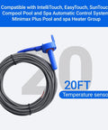 Pool Temperature Sensor Thermistor Replacement Kit For Air Water And Solar Systems 20 Foot Cable 2 Pack DIY Friendly