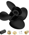 13 Inch Diameter, 17 Inch Pitch Aluminum Boat Propeller With 15 Spline Right Hand Rotation For Mercury Outboards Forty To One Hundred Forty HP Replace OEM 48 8M8026590 Includes Hub Kits.