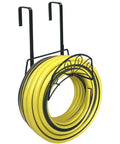 Heavy Duty Metal Hose Stand With Wall Mount Or Hanging Bracket Outdoor Water Hose Holder Reel In Black Sturdy Steel Construction