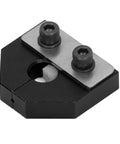 Durable Aluminum Alloy Filament Welding Connectors For 1.75mm Filaments, black finish, top angle view of connector unit