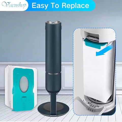 Dust Bags Replacement For Samsung VCA-ADB95 BESPOKE Jet Cordless Stick Vacuum 8 Pack Compatible With VS20A95923B AA installation