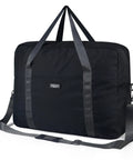 Underseat Travel Duffel Bag 18x14x8 Inches, 30L Personal Item Carry On with Shoulder Strap, water resistant black material
