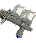 Steam Dryer Water Inlet Valve AJU73432602 2660133 Replacement for LG Dryers, gray plastic and metal, angled view