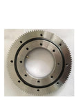 External Gear Turntable Bearings 011.10.100 Slewing Ring Bearing With External Teeth, Low Friction, Silver Finish