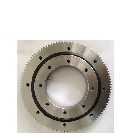 External Gear Turntable Bearings 011.10.100 Slewing Ring Bearing With External Teeth, Low Friction, Silver Finish