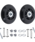 75 By 24mm Luggage Wheel Replacement Kit With Two Smooth Rolling Suitcase Swivel Wheels And All Hardware Included For Carry On Trolleys