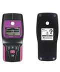 Digital Stud Finder And Wall Scanner Ace Up Your Sleeve For Hidden Metal Wood Copper Pipe AC Cable Live Wire Detection Deep Dive Up To 110mm Depth High Accuracy Saves You From A Drill Disaster 2Pc, front and back views.