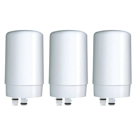 Replacement Water Filter For Faucet Mount System Reduces 99 Percent Lead And Delivers Great Tasting On Tap Water White Finish 3 Pack