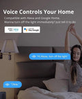 Person using 4 Channel WiFi Smart Switch For Home Automation, 4 Gang DIN Rail Mount, Works With Alexa, in a bedroom setting.