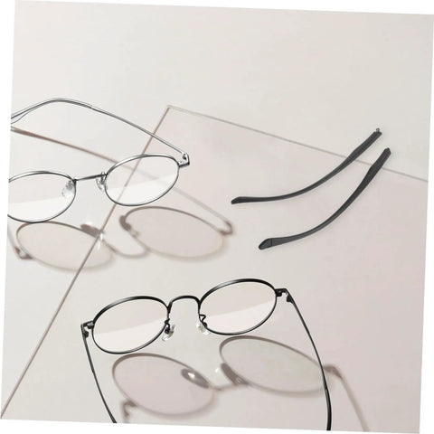 Replacement Eyeglass Arms Kit For Quick Repair Of Eyewear And Sunglasses Temple Arms Replacement Durable TR90 Material Easy Install Comfortable Fit Multipurpose Eyewear Frame Repair, featuring two eyeglass frames and TR90 arms