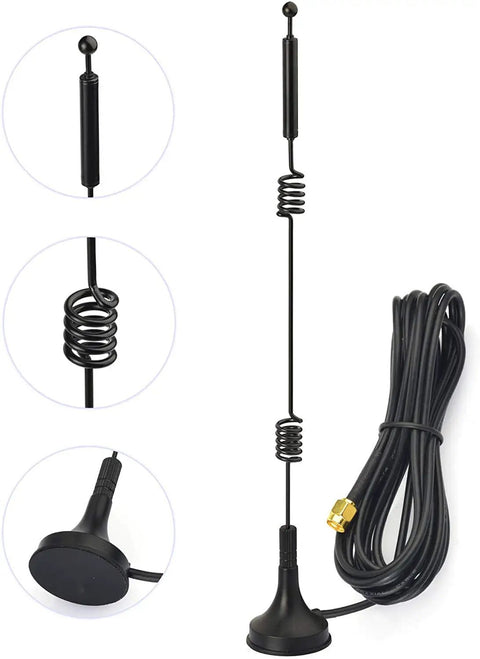 Dual Band WiFi Antennas For Faster Rock Solid Signals 2.4GHz And Five GHz With 9 Dbi Magnetic Base Mimo RP SMA Male Connectors