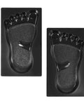 Two Pack Footprint Molds For Concrete Path Pavers, Garden Stone Stepping Stone Molds, Reusable DIY Yard Patio Path Stones, Durable ABS Plastic, 45 By 26.8 By 4 Cm front view