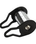 Close-up of Slackline Kit With Stainless Steel Pulley System For Backyard Zipline Training and Ninja Course Setup