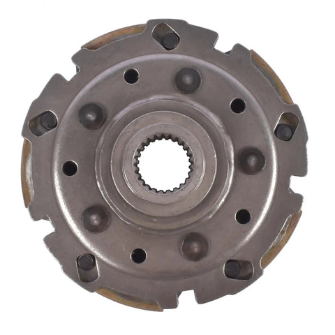 Clutch Carrier Assembly Direct Fit OEM Replacement 35296 for 500 Series ATVs and UTVs, front view, metal component with sprocket.