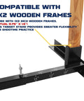Adjustable Target Stand Base for Paper Targets and Cardboard Silhouettes H Shape Stand Base for Shooting Range 1x2 Wooden compatibility