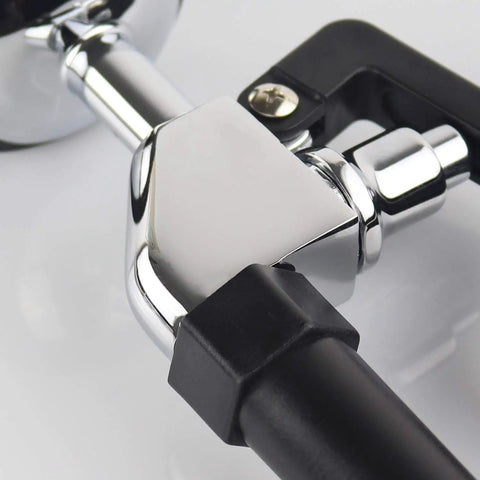 Close-up of Commercial Sink Sprayer Replacement Kit With Handle Grip, brass construction, black grip, rust-resistant finish