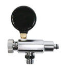 Side view of Second Stage Regulator Adjustment Tool With 300 PSI Gauge Stainless Steel Build For Pro Dive Maintenance