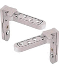 Hidden Stainless Steel Door Hinge For Wood Doors, Adjustable Invisible Pivot, Concealed Pivoting Hinge, Silver Finish